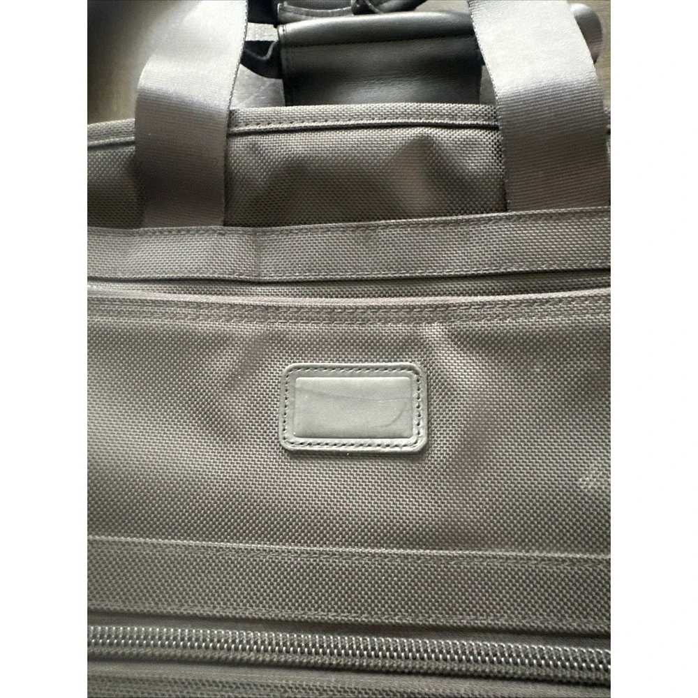 Tumi Black Nylon Carry On Expandable Luggage Laptop Shoulder Bag 22121DH Used
